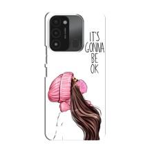 Чехол с печатью для TECNO Spark 8C - (Мода) (AlphaPrint) (Коронавирус)