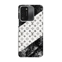 Чехол Стиль Louis Vuitton на TECNO Spark 8C (LV на белом)