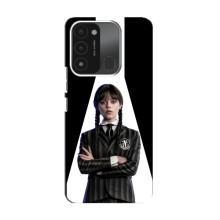 Чехлы Венсдей на TECNO Spark 8C Уэнсдей (AlphaPrint) (W-Wednesday)