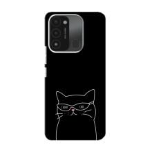 Чехол с рисунком кот на TECNO Spark 8C – Равнодушный кот