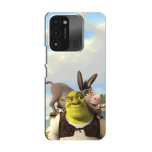 Чохол з мультфільмом Шрек на TECNO Spark 8C – Шрек і осел