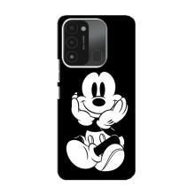 Эксклюзивный чехол для TECNO Spark 8C (AlphaPrint - Мультяшные) (Микки на черном)