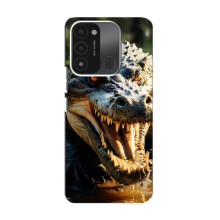 Чехол с картинкой «Хищники» для TECNO Spark 8C (Крокодил)