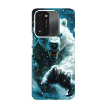 Чехол с картинкой «Хищники» для TECNO Spark 8C (Медведь)
