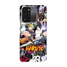 Купить Чехлы на телефон с принтом Anime для Техно Спарк 8с (Наруто постер)