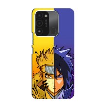 Купить Чохли на телефон з принтом Anime для Техно Спарк 8с – Naruto Vs Sasuke