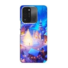 Рождественские Чехлы для TECNO Spark 8C (VPrint) (Рождественский город)