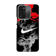 Силиконовый Чехол на TECNO Spark 8C с картинкой Nike (Nike дым)