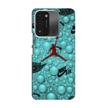 Силиконовый Чехол Nike Air Jordan на Техно Спарк 8с – Джордан Найк