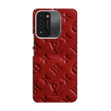 Текстурный Чехол Louis Vuitton для Техно Спарк 8с (Красный ЛВ)