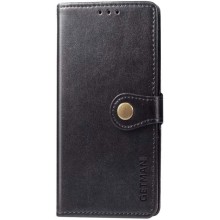 Кожаный чехол-книжка GETMAN Gallant (PU) для TECNO Spark 8P – Черный