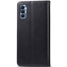 Кожаный чехол-книжка GETMAN Gallant (PU) для TECNO Spark 8P – Черный