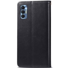 Кожаный чехол книжка GETMAN Gallant (PU) для TECNO Spark 8P – Черный