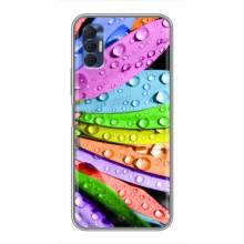 Чехлы (ART) Цветы на TECNO Spark 8P (VPrint) (Семицветик)