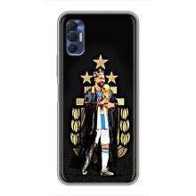 Чехлы для TECNO Spark 8P (Leo чемпион) (AlphaPrint) (Месси Король)
