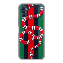 Чехлы ГУЧЧИ для Техно Спарк 8Р (AlphaPrint) (Gucci змия)