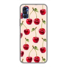 Чехлы с Фруктами для TECNO Spark 8P (VPrint) (Вишня)