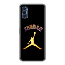 Чехлы для TECNO Spark 8P - с картинкой JORDAN (AlphaPrint) (Jordan Gold)