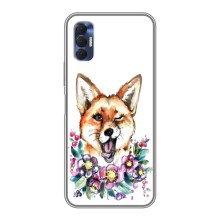 Чехлы с картинкой Лисички для TECNO Spark 8P (VPrint) (Веселая лисичка)