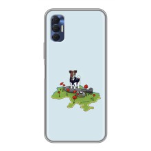 Чехлы с картинкой собаки Патрон для TECNO Spark 8P (AlphaPrint) (Сапер Пес)