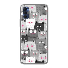 Чехлы с Котиками для TECNO Spark 8P (VPrint) (Рисованные котики)
