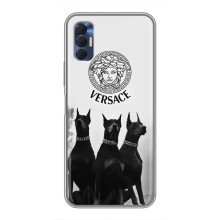 Чехлы VERSACE для Техно Спарк 8Р (PREMIUMPrint) (Доберман Версаче)