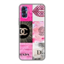 Чохол (Dior, Prada, YSL, Chanel) для TECNO Spark 8P (Модніца)