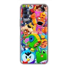 Чехол для TECNO Spark 8P Бравл Старс (VPrint)