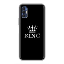 Чохол (Корона на чорному фоні) для Техно Спарк 8р (KING)