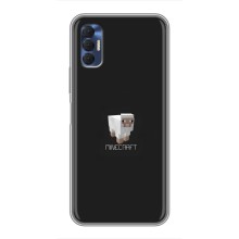 Чехол Майнкрафт на TECNO Spark 8P (AlphaPrint) Minecraft (Овечка Майнкрафт)