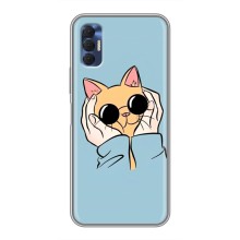 Чехол на Техно Спарк 8Р с Котами (VPrint) (Котик в очках)