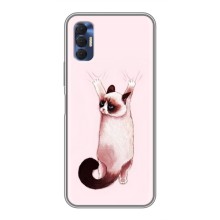 Чехол на Техно Спарк 8Р с Котами (VPrint) (Котик падает)