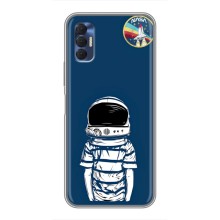 Чехол NASA для TECNO Spark 8P (AlphaPrint) (Мальчик в шлеме)