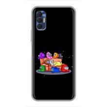 Чехол Амонг Ас для TECNO Spark 8P (AlphaPrint) (Амонг-ас)