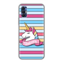 Чехол для Техно Спарк 8Р - (Единорожки - Новинки) (AlphaPrint) (Unicorn)