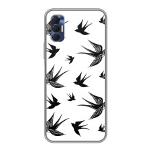 Чехол с птицами на TECNO Spark 8P (VPrint) (Ласточки)