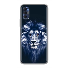 Чехол со Львом для TECNO Spark 8P (VPrint) (Синий Лев)