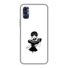 Чехлы Венсдей на TECNO Spark 8P Уэнсдей (AlphaPrint) (танец Уэнздей)