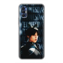 Чехлы Венсдей на TECNO Spark 8P Уэнсдей (AlphaPrint) (Уэнздей кошка)