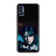 Чехлы Венсдей на TECNO Spark 8P Уэнсдей (AlphaPrint) (взгляд Уэнздей)