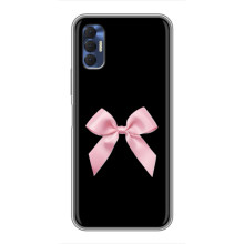 Чехол банты для TECNO Spark 8P – Бант на черном