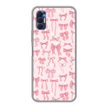 Чехол банты для TECNO Spark 8P – Фон бантики