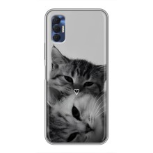 Чехол с рисунком кот на TECNO Spark 8P (Пара котов)