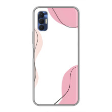 Чехол цветочный дизайн для TECNO Spark 8P – Розовый фон