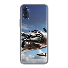 Чехол с мемом Тралалело тралала на TECNO Spark 8P (Бомбардиро крокодило)