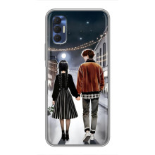 Чехол с дизайном Венздей 2 на TECNO Spark 8P – Уэнсдей и Тайлер