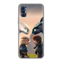 Чехол как приручить дракона на TECNO Spark 8P – Гикавка и Астрид