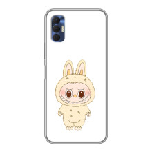 Чехол с принтом Лабубу для TECNO Spark 8P – Бежевый Лабубу
