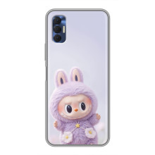 Чехол с принтом Лабубу для TECNO Spark 8P – Фиолетовый Лабубу
