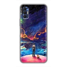 Космические Чехлы для Техно Спарк 8Р (VPrint) (Галактический вид)